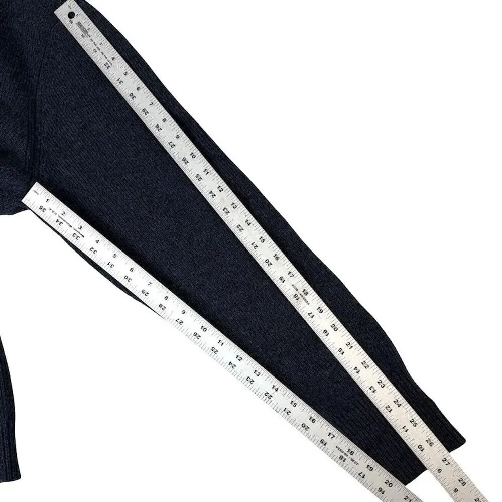 Sid Mashburn Shawl Cardigan Sweater Men's XL Navy Blue 80% Wool/20% Nylon Blend